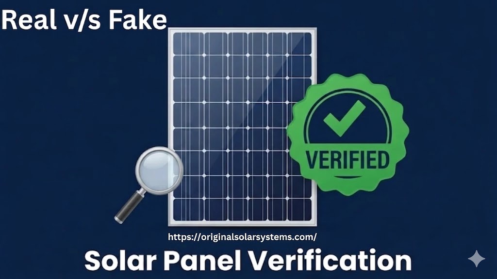 Real vs Fake Solar Panel Verification